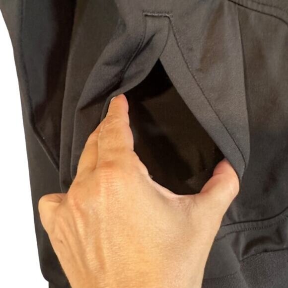 Puma Black Athletic Puma Cat Logo Mock Neck Full Zip Jacket Men Sz M - Picture 6 of 10